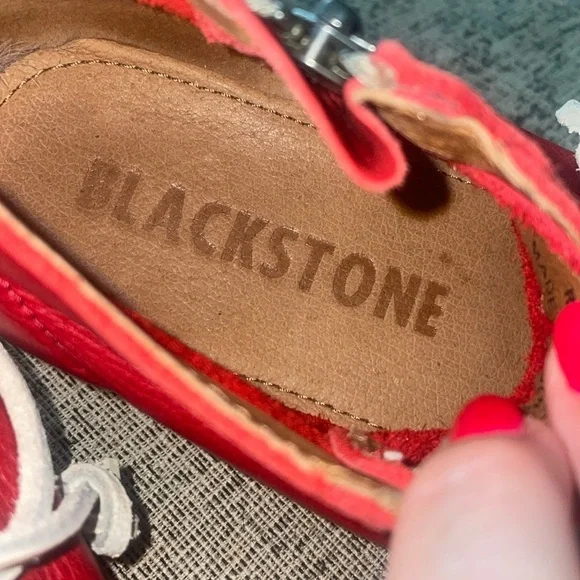 Blackstone Red Claret Sneaker Size 38 - Picture 8 of 11